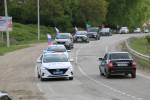 В Казбековском районе прошёл автопробег в честь 80-летия Победы в Великой Отечественной войне
