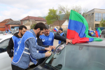 В Казбековском районе прошёл автопробег в честь 80-летия Победы в Великой Отечественной войне