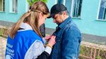 Активисты «Движения Первых» поддержали международную акцию «Георгиевская ленточка»