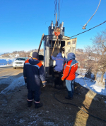 В с.Буртунай Казбековского района оперативно восстановили электроснабжение после повреждения трансформаторов