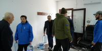 Волонтерский штаб Казбековского района получает питьевую воду для раздачи населению - Казбековский район